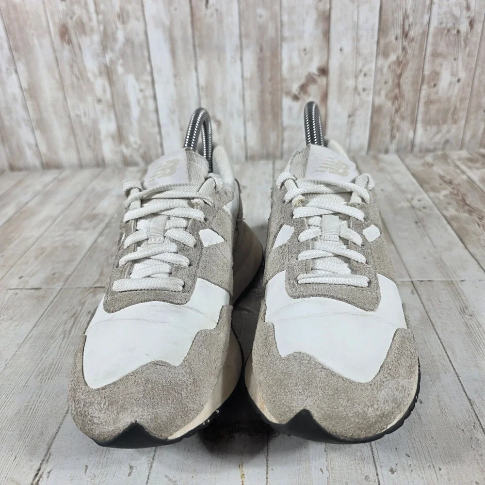 New Balance 237 Womens 6.5 White Grey Suede‎ Retro Running Sneakers MS237SE